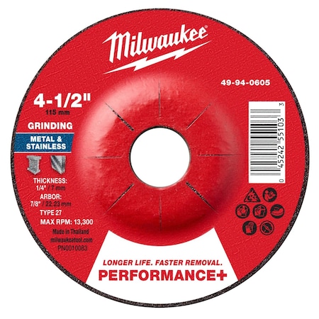 Grinding Wheel, 4 1/2