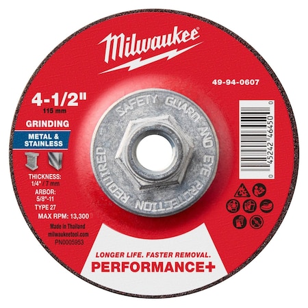 Grinding Wheel, 4 1/2