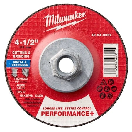 Cut-Off & Grinding Wheel, 4 1/2