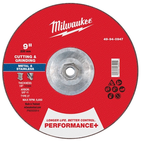 Cut-Off & Grinding Wheel, 7/8