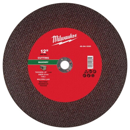Cut-Off Wheel, 20mm Sz, 12