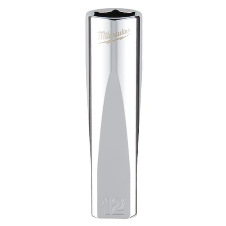 3/8 in. Drive 12mm Metric 6-Point Deep Socket with FOUR FLAT Sides MPN:45-34-0012