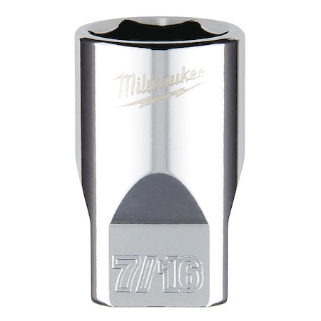 1/4 in. Drive 7/16 in. SAE 6-Point Socket with FOUR FLAT Sides MPN:45-34-9008