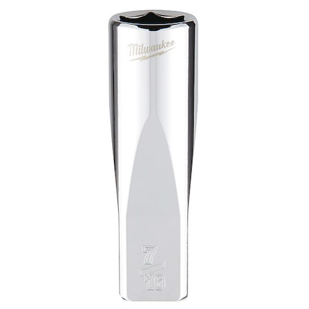 1/4 in. Drive 7/16 in. SAE 6-Point Deep Socket with FOUR FLAT Sides MPN:45-34-9019