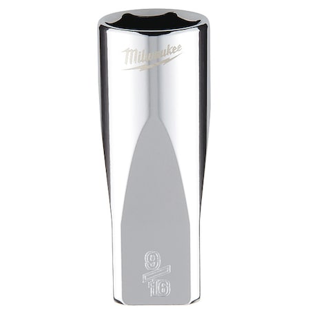 1/4 in. Drive 9/16 in. SAE 6-Point Deep Socket with FOUR FLAT Sides MPN:45-34-9021