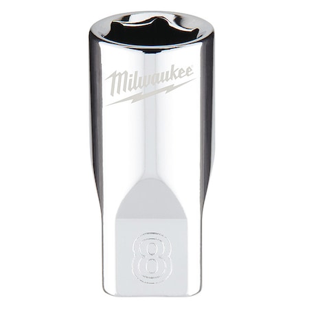1/4 in. Drive 8mm Metric 6-Point Socket with FOUR FLAT Sides MPN:45-34-9034