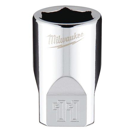 1/4 in. Drive 11mm Metric 6-Point Socket with FOUR FLAT Sides MPN:45-34-9037