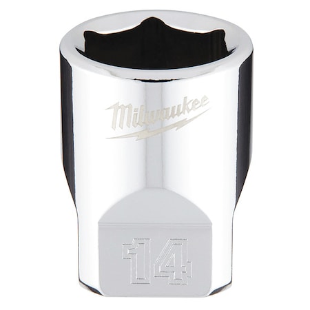 1/4 in. Drive 14mm Metric 6-Point Socket with FOUR FLAT Sides MPN:45-34-9040