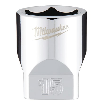 1/4 in. Drive 15mm Metric 6-Point Socket with FOUR FLAT Sides MPN:45-34-9041