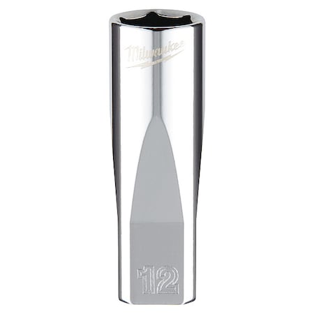 1/4 in. Drive 12mm Metric 6-Point Deep Socket with FOUR FLAT Sides MPN:45-34-9050