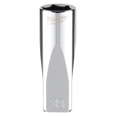 1/4 in. Drive 13mm Metric 6-Point Deep Socket with FOUR FLAT Sides MPN:45-34-9051