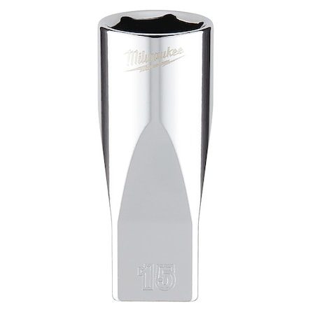1/4 in. Drive 15mm Metric 6-Point Deep Socket with FOUR FLAT Sides MPN:45-34-9053