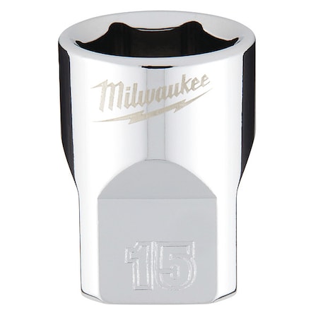 3/8 in. Drive 15mm Metric 6-Point Socket with FOUR FLAT Sides MPN:45-34-9085