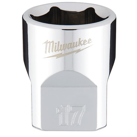 3/8 in. Drive 17mm Metric 6-Point Socket with FOUR FLAT Sides MPN:45-34-9087