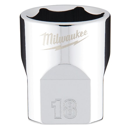 3/8 in. Drive 18mm Metric 6-Point Socket with FOUR FLAT Sides MPN:45-34-9088