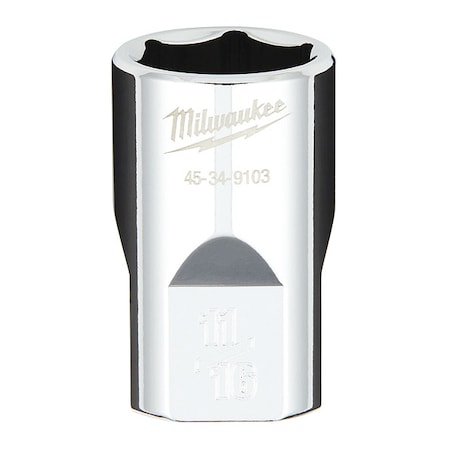 1/2 in. Drive 11/16 in. SAE 6-Point Socket with FOUR FLAT Sides MPN:45-34-9103