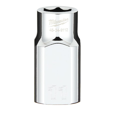 1/2 in. Drive 11mm Metric 6-Point Socket with FOUR FLAT Sides MPN:45-34-9112