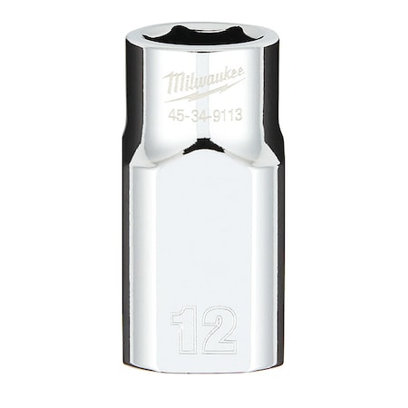 1/2 in. Drive 12mm Metric 6-Point Socket with FOUR FLAT Sides MPN:45-34-9113