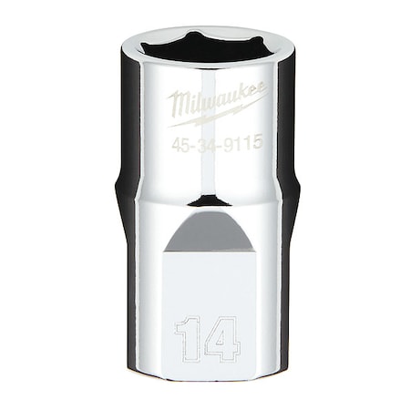 1/2 in. Drive 14mm Metric 6-Point Socket with FOUR FLAT Sides MPN:45-34-9115