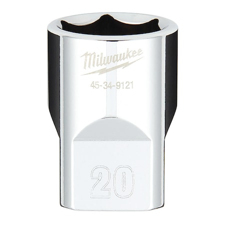 1/2 in. Drive 20mm Metric 6-Point Socket with FOUR FLAT Sides MPN:45-34-9121