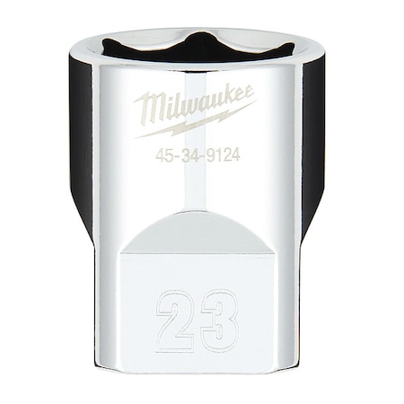 1/2 in. Drive 23mm Metric 6-Point Socket with FOUR FLAT Sides MPN:45-34-9124