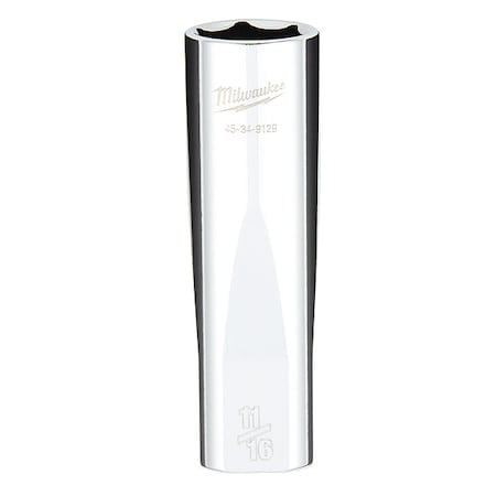 1/2 in. Drive 11/16 in. SAE 6-Point Deep Socket with FOUR FLAT Sides MPN:45-34-9129