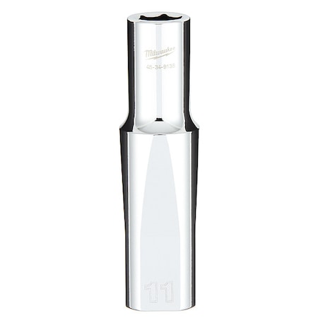 1/2 in. Drive 11mm Metric 6-Point Deep Socket with FOUR FLAT Sides MPN:45-34-9135