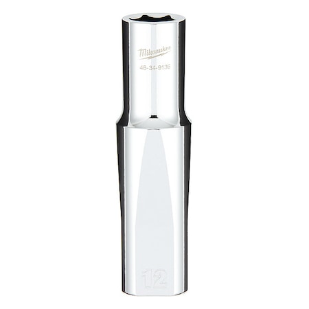 1/2 in. Drive 12mm Metric 6-Point Deep Socket with FOUR FLAT Sides MPN:45-34-9136