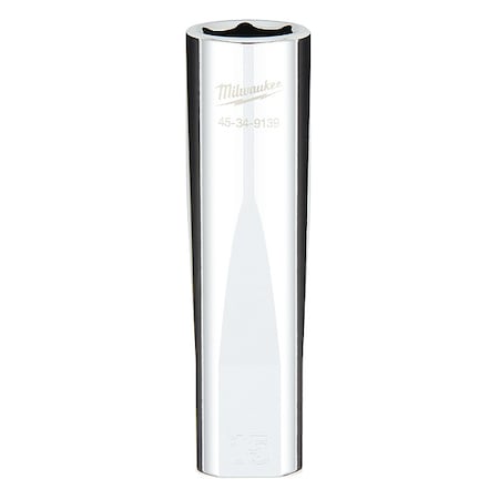 1/2 in. Drive 15mm Metric 6-Point Deep Socket with FOUR FLAT Sides MPN:45-34-9139