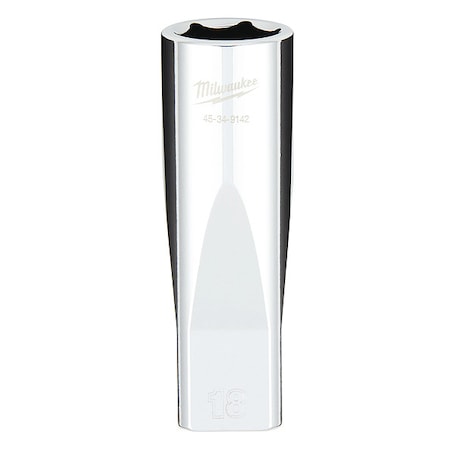1/2 in. Drive 18mm Metric 6-Point Deep Socket with FOUR FLAT Sides MPN:45-34-9142