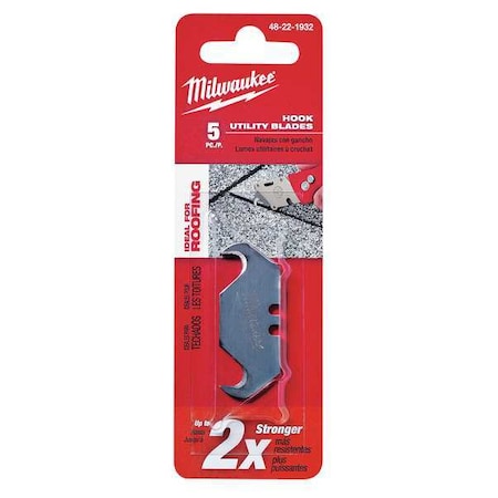 Hook Utility Knife Blades, PK5 MPN:48-22-1932