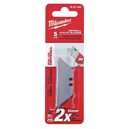 Drywall Utility Knife Blades, PK5 MPN:48-22-1933