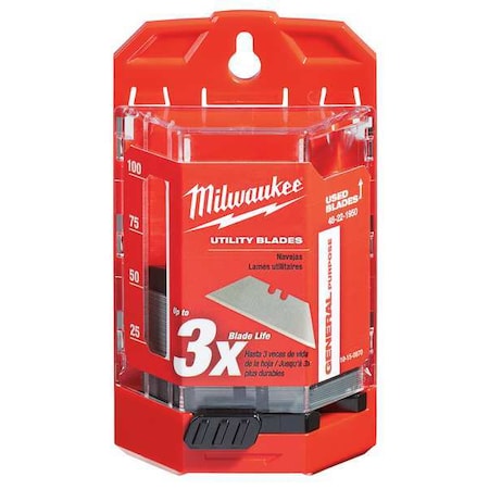 General Purpose Utility Blades w/ Dispenser, PK50 MPN:48-22-1950
