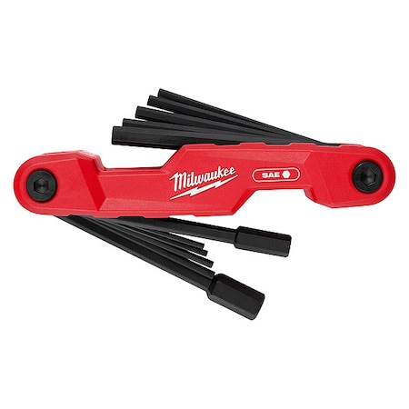 11-Key Electrician's Folding Hex Key Set MPN:48-22-2180