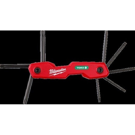 8-Key Folding Hex Key Set - Torx MPN:48-22-2184