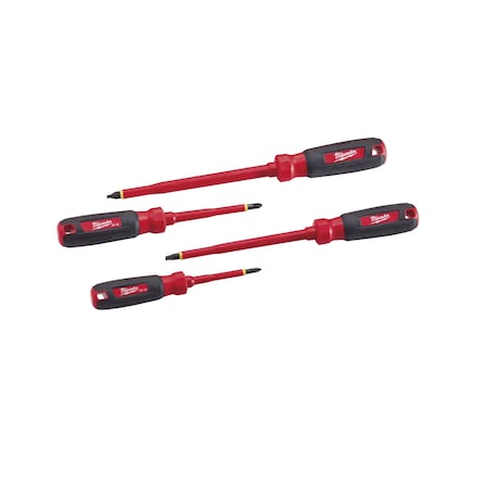 4 PC 1000V Insulated Screwdriver Set w/Square Recess MPN:48-22-2205