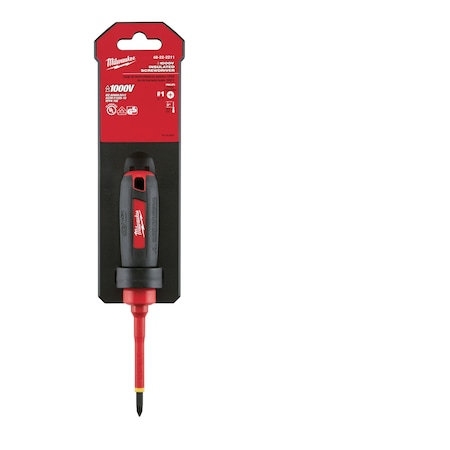 3 in. No 1 Phillips 1000 Volt Insulated Screwdriver MPN:48-22-2211