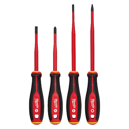 Insulated Screwdriver Set, SAE, 4 pcs MPN:48-22-2219