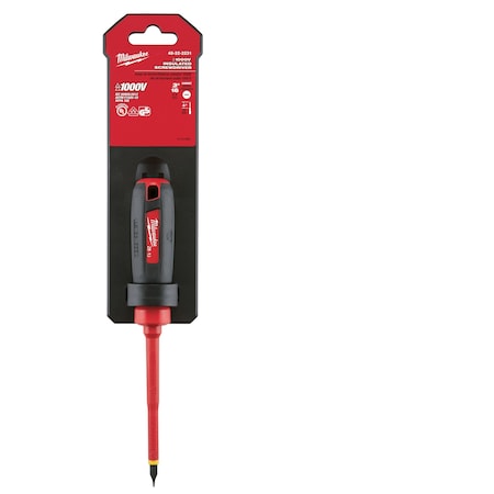 3/16 in. x 4 in. Cabinet 1000 Volt Insulated Screwdriver MPN:48-22-2231