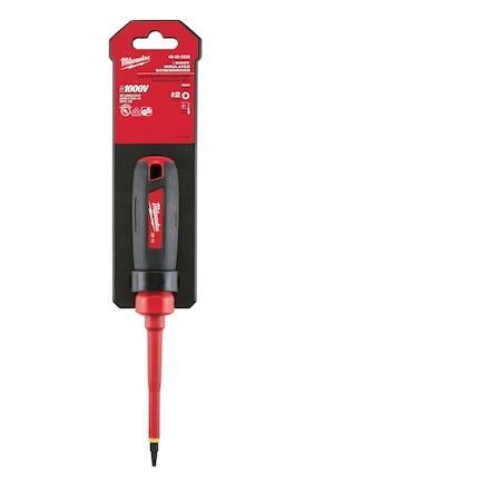 3 in. No 2 Square 1000 Volt Insulated Screwdriver MPN:48-22-2252