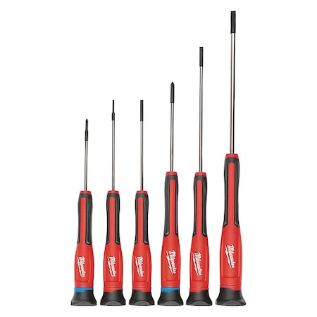 General Purpose Screwdriver Set, Phillips/Slotted Tip, Ergonomic with Tip ID on End, 6-Piece MPN:48-22-2606