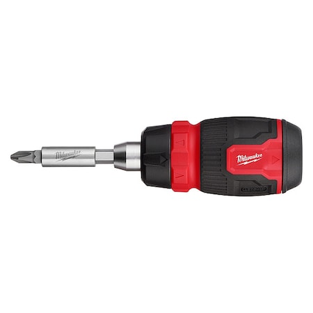 Multi-Bit Screwdriver, Chrome, 9 pcs MPN:48-22-2913