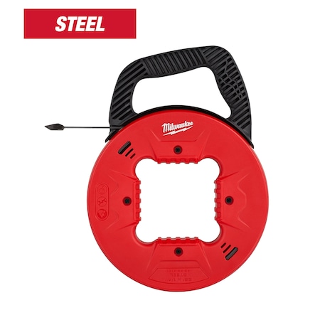 25 ft 1/4 in Steel Fish Tape w/ Low Profile Tip MPN:48-22-4181