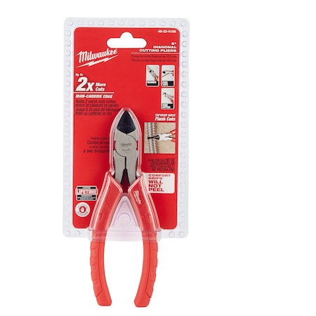 6 in Diagonal Cutting Plier Flush Cut Uninsulated MPN:48-22-6106