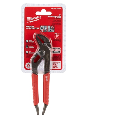 6 in Straight Jaw Tongue and Groove Plier, Serrated MPN:48-22-6306