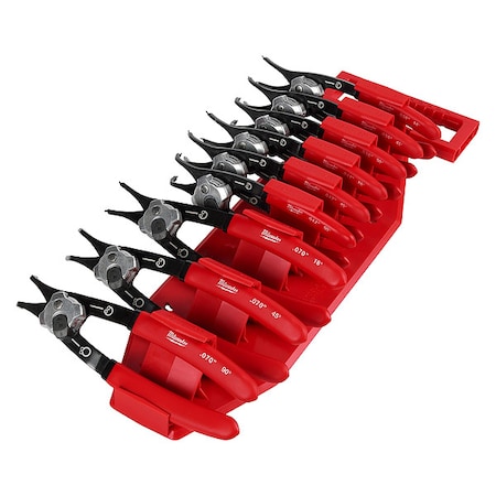 Retaining Ring Plier Set, 9 Pliers, Manual MPN:48-22-6539