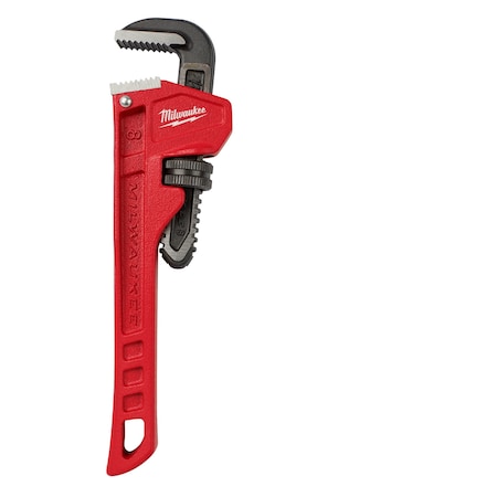 8 in L 1 in Cap. Cast Iron Straight Pipe Wrench MPN:48-22-7108