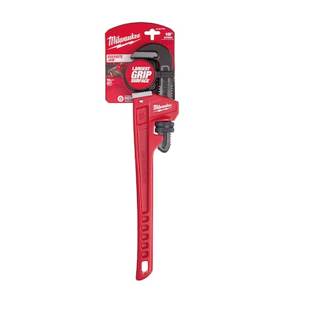 18 in L 2 1/2 in Cap. Alloy Steel Straight Pipe Wrench MPN:48-22-7118