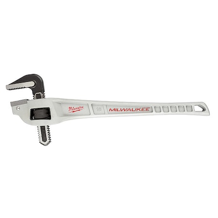 18 in L 2 in Cap. Aluminum Offset Pipe Wrench MPN:48-22-7185