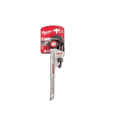 10 in L 1 1/2 in Cap. Aluminum Straight Pipe Wrench MPN:48-22-7210